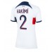 Tanie Strój piłkarski Paris Saint-Germain Achraf Hakimi #2 Koszulka Wyjazdowej dla damskie 2023-24 Krótkie Rękawy